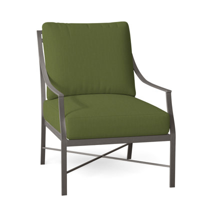 Fauteuil en aluminium Monaco - gris ardoise