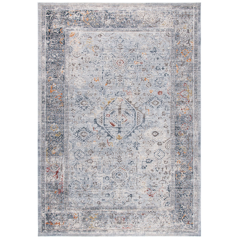 Tapis gris Smitherman, Rectangle 5 pi 1 po x 7 pi 6 po