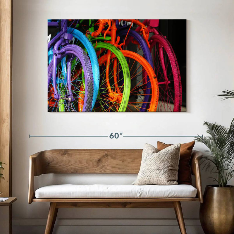 Mehar Bicycle Colors, 32" H x 48" W