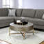 Table basse Weyton brun clair et champagne