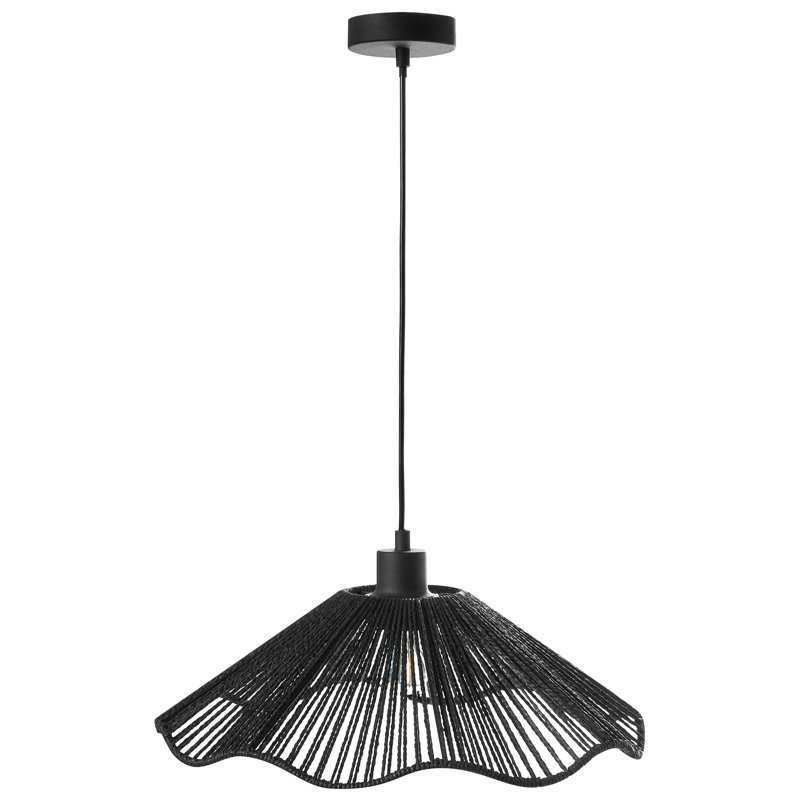 Annell 1 - Light Satin Black Cone Pendant