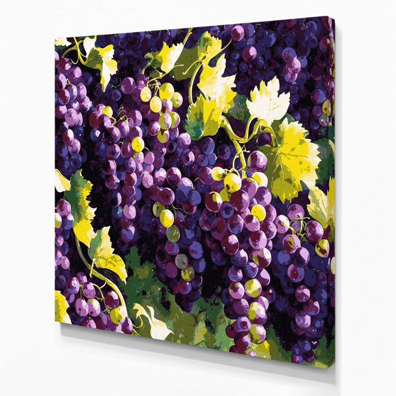 Art mural sur toile mauve, H 32 po x l 32 po