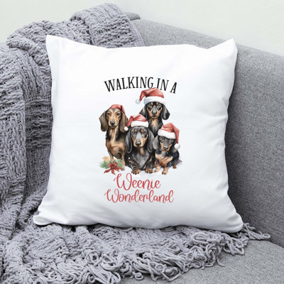15_dachshund Polyester Throw Pillow