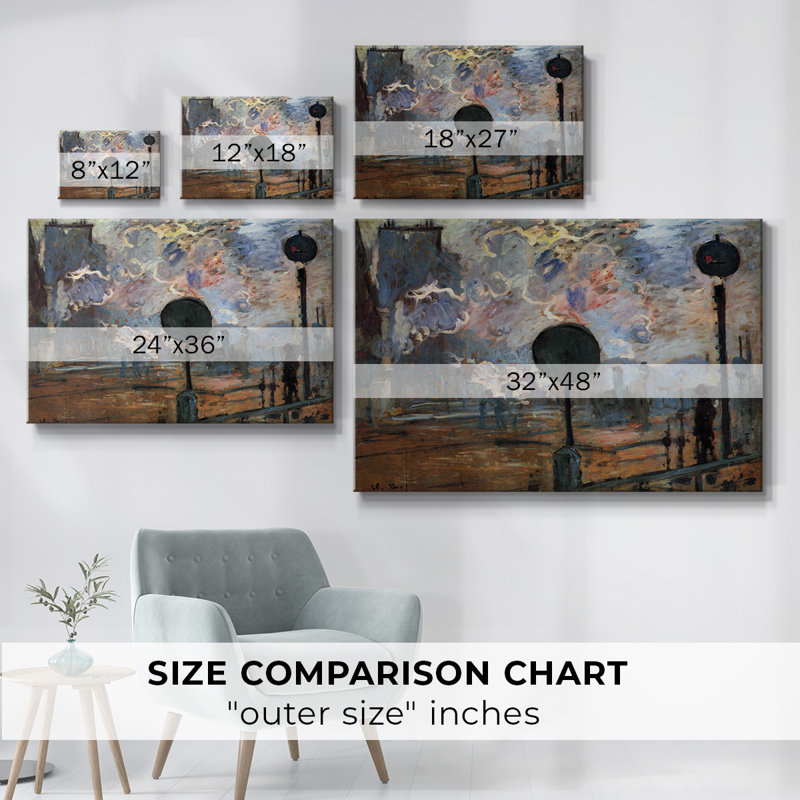 Outside the station Saint-Gallery Wrapped Canvas, 18" H x 27" W