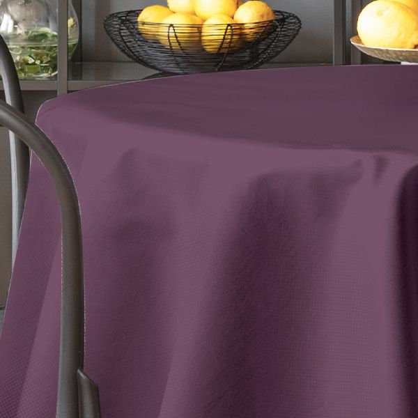 Nappe en faux lin, 150 po x 90 po, Mauve