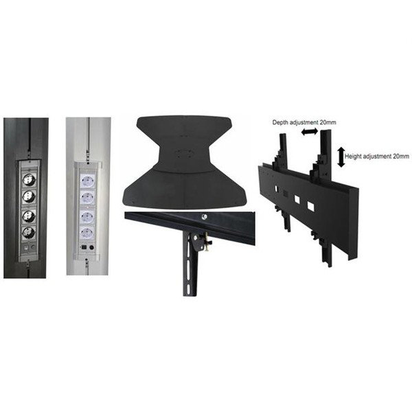 Claudette Symple Stuff Multi-Screen Floor Stand Mount