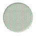 White/Green Dot/Natural Rattan Frame