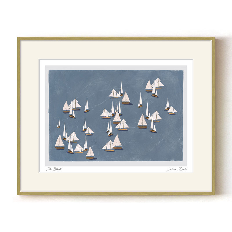 The Sails, Gold, 24" H x  32" W