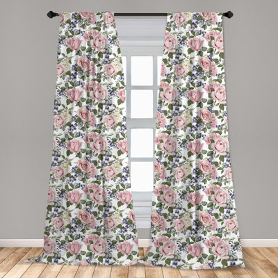 Vorhang-Set Ahmiracle mit Stangendurchzug, halbtransparent