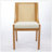 Dining Chair Solid Wood Frame with Decorative Armrests, Linen Upholstered Seat, Rustic Wooden Style for Various Rooms-750109332