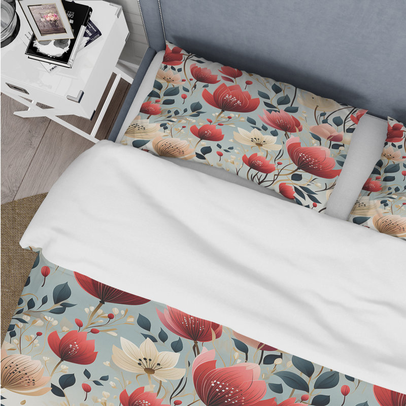 Ensemble de housse de couette Artistic Essence, Housse de couette pour grand lit et 2 taies décor