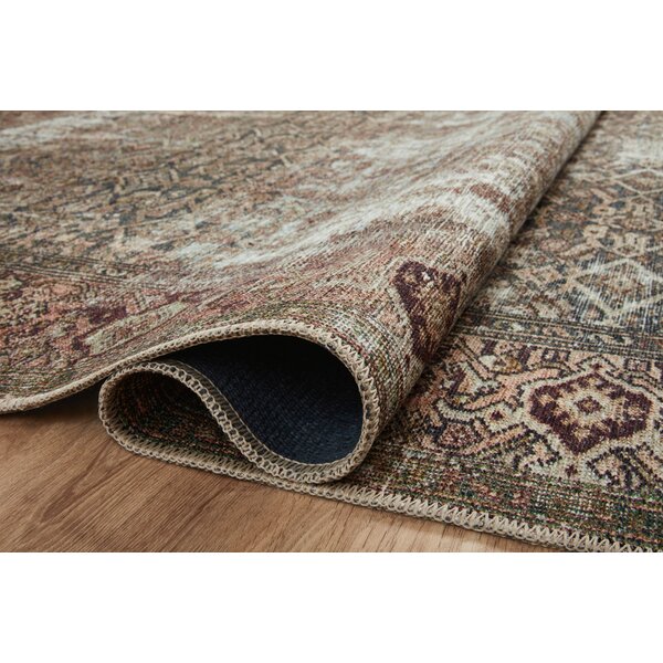 Amber Lewis x Loloi Georgie Oriental Moss/Salmon Area Rug & Reviews ...