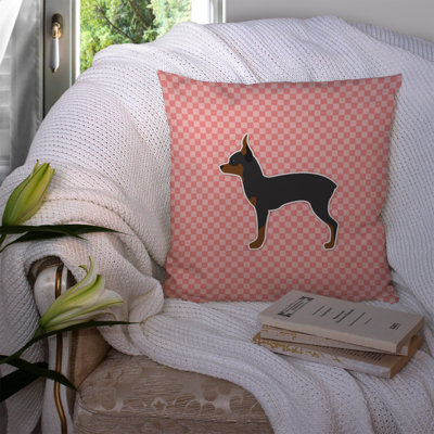 Toy Fox Terrier Outdoor Throw Pillow
