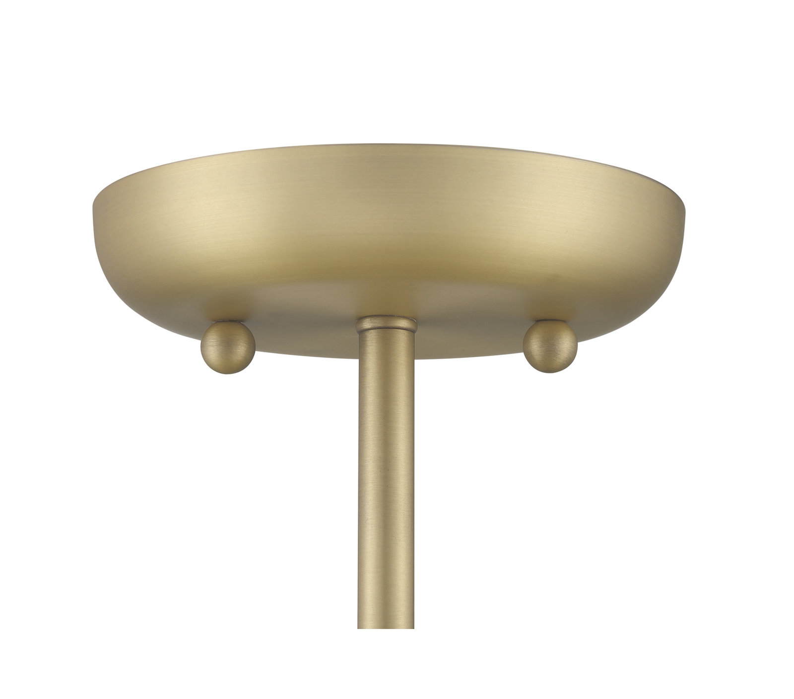 Del 41" Single Light Semi Flush Mount, Brass