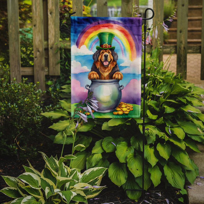 Drapeau de jardin double face en polyester H 15,5 po x l 11,25 po St Patrick's Day