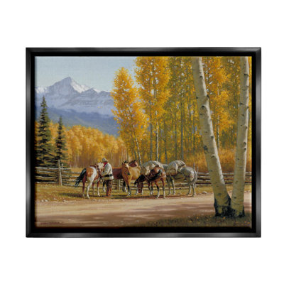 Art mural sur toile flottant Horses