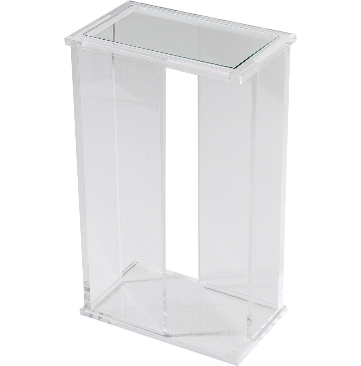Interlude Mercer Glass Top Frame End Table | Perigold