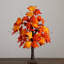 2 pi. Arbre d'automne artificiel pré-éclairé avec 24 lumières DEL blanc chaud et base amovible-1755416896