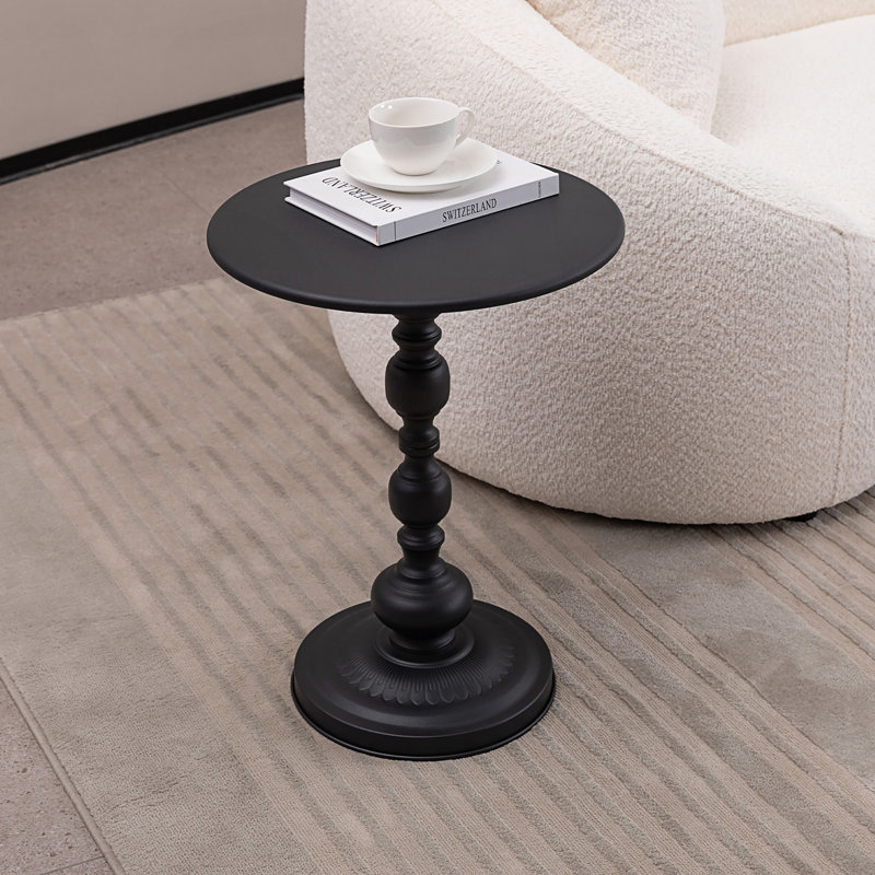 Table de bout Vintage, table d'appoint ronde