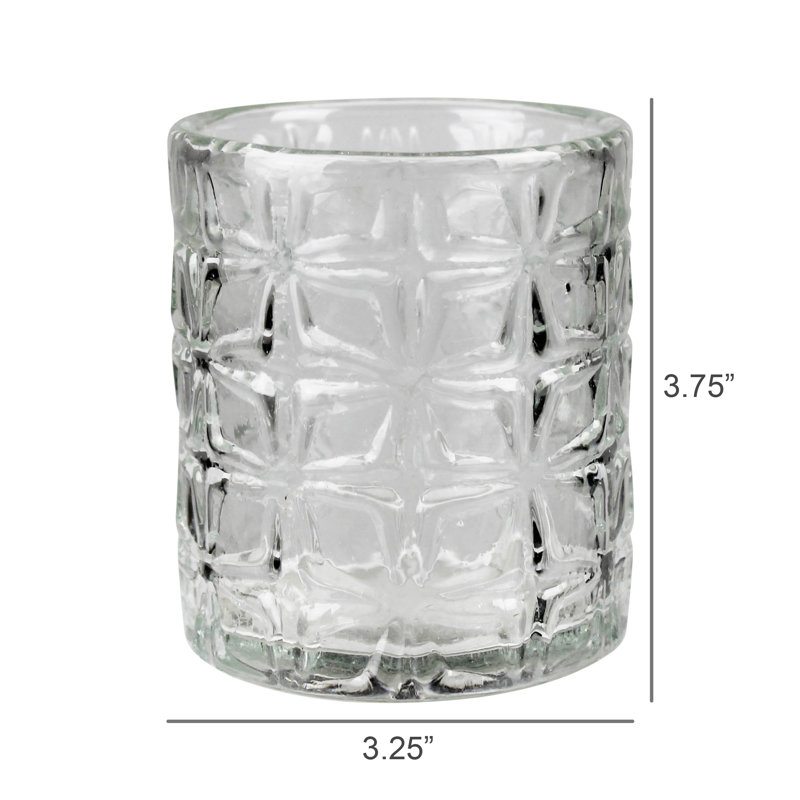 Verre pressé d'une capacité de 8 oz