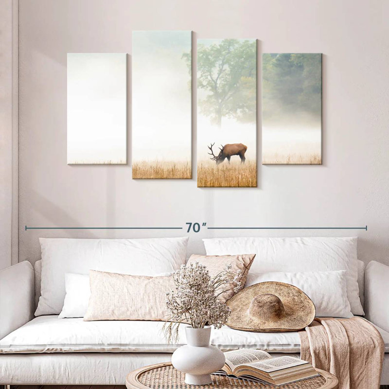 Foggy Elk, 32" H x 52" W
