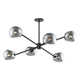 Willow 6 Light Metal Sputnik Chandelier
