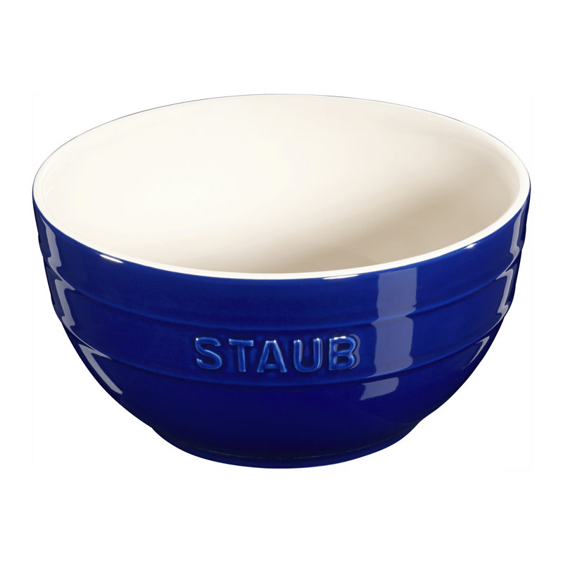 Bol rond en céramique 17 cm, Bleu très foncé, 4,5 pouces