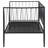 Transitional Metal Daybed Frame with Slatted Platform Support