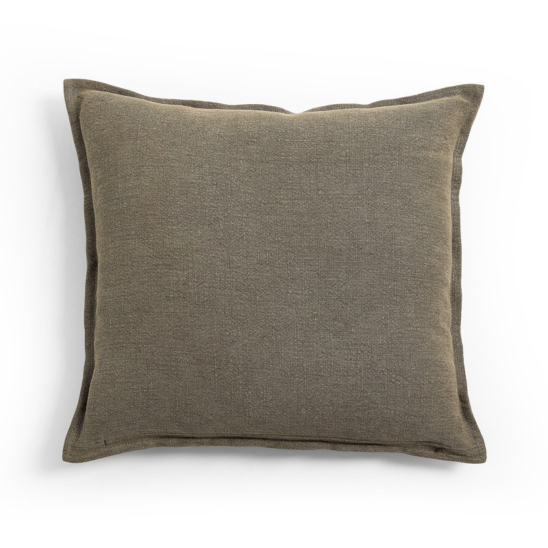 Broadway Linen Square Pillow Cover & Insert, Broadway Olive