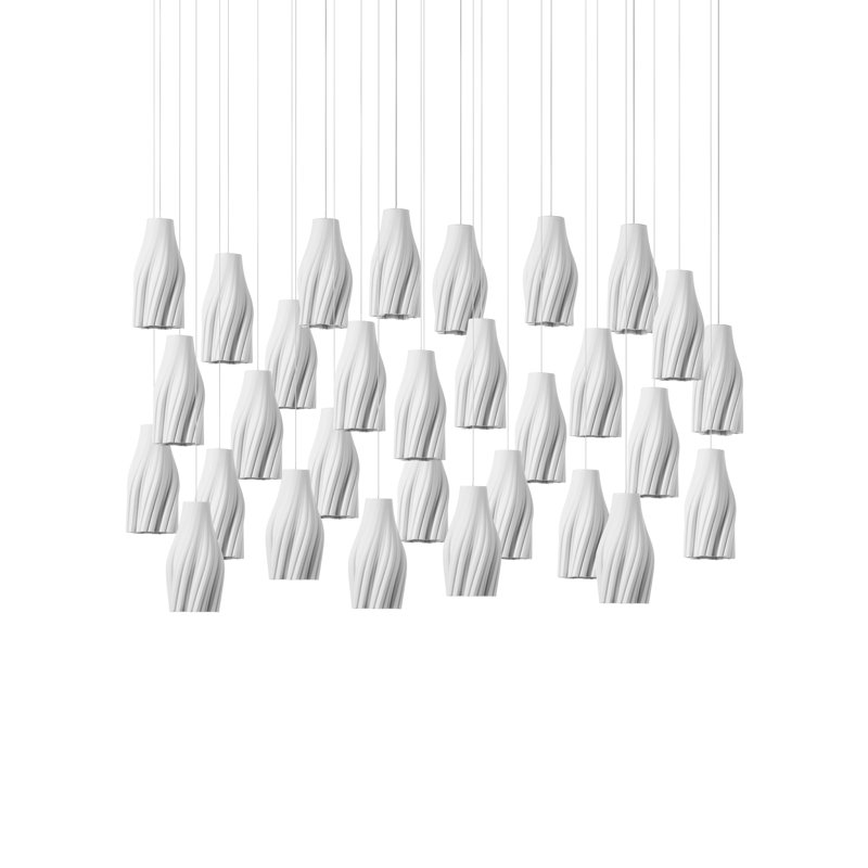 Posh 30-Light Linear Multi-Drop Pendant