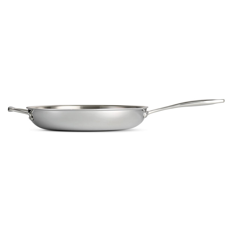 Tramontina Gourmet Tri-Ply Clad 12" Frying Pan with Helper Handle