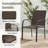 Clarke 6 Person Outdoor Round Patio Dining Set With Pe Wicker Chairs-688675470