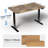 VIVO Single Motor Electric Desk with Push Button Memory Controller-129479291-129479315