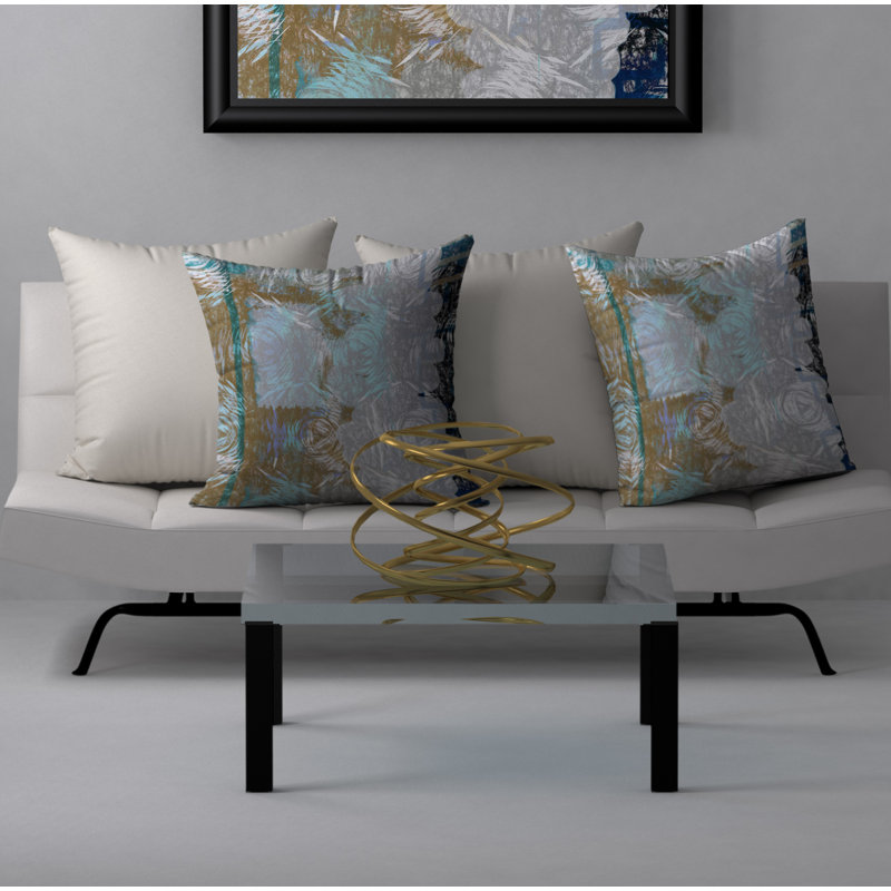 Housse de coussin carrée/insert, 18 po x 18 po