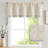Linen Floral Valance Curtain Farmhouse Double Layer Valance-108938952-108938957