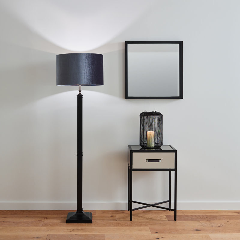 Iron Tabletop Lantern, 22cm H x 20cm W x 20cm D, Matte Black