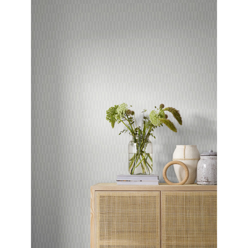 Boråstapeter Quadrilaterals Wallpaper, Gray