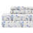 100% Cotton Full Size Bed Sheets Set with Deep Pockets, Cozy Percale sheets with Elastic Fitted Sheet 4 Piece Bedding and Pillowcase set, Blue Gray Floral-1341802315-1243730853