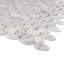 Carreau de mosaïque ovale en coquillage 11,75 "x 11,75" en nacre de nacre 