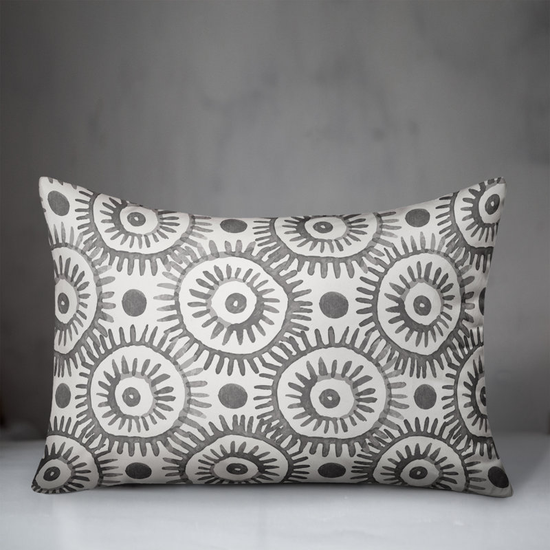 Outdoor Throw Pillow, Gray