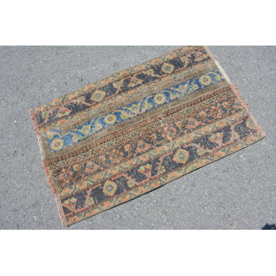 Kitchen Rugs, 2.5x3.8 ft Small Rug, Turkish Rug, Vintage Rug, Brown Wool Rug, Modern Rugs