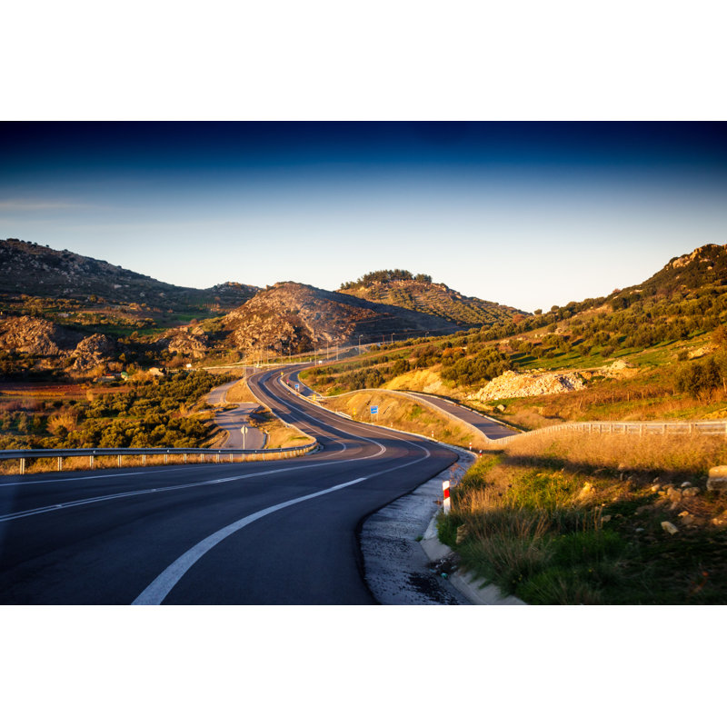 Curvy Road - Photographie sur toile tendue, L 18 po x H 12 po