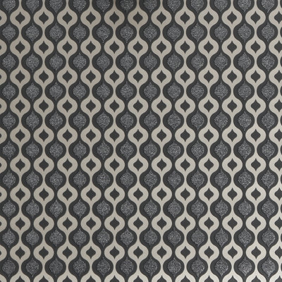 SAMPLE-Ogee Textured Wallpaper Roll