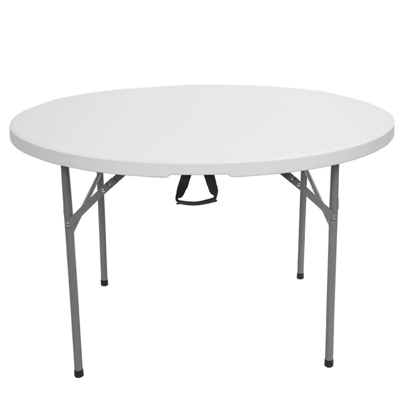 Table de banquet circulaire en plastique, H 29 po x l 72 po x P 72 po