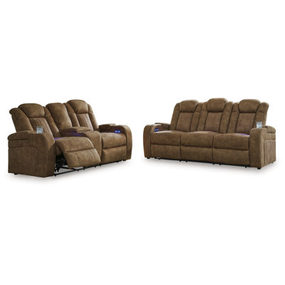 Wolfridge Power Reclining Sofa and Loveseat