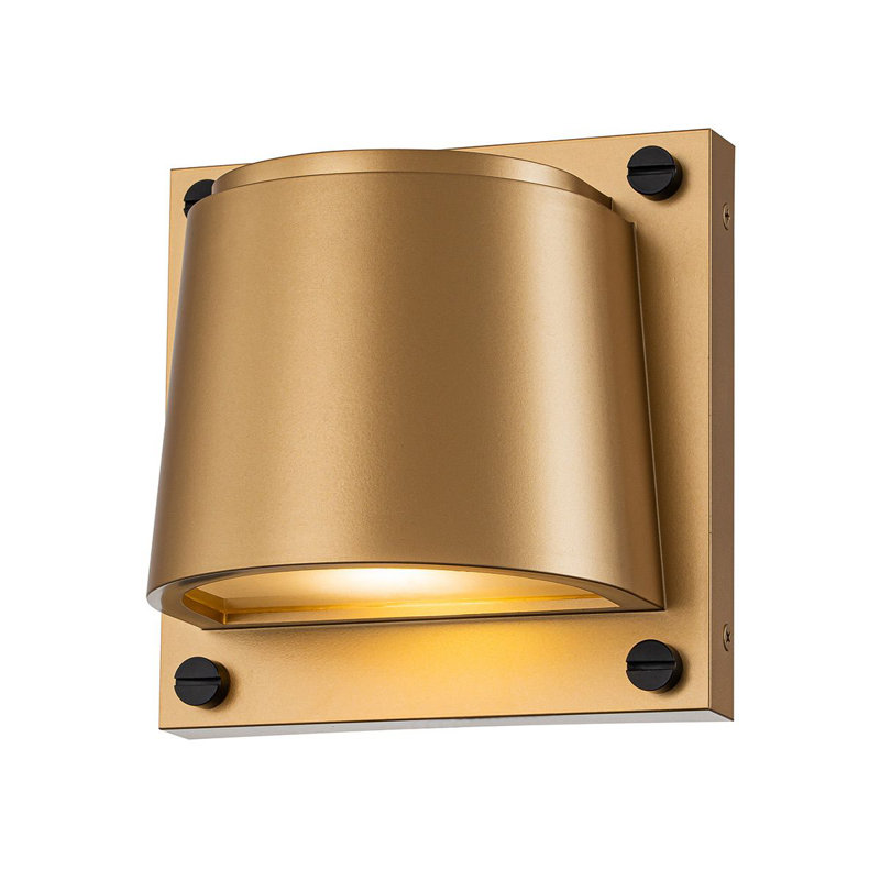 Annys 16.5cm H Outdoor Armed Sconce, Painted Heritage Brass