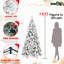 Arbre de Noël de 4 pi avec branches en aiguille floquées et dures, 350 pointes, structure à charnières pour une installation rapide, support en métal robuste, arbre enneigé idéal pour les célébrations, mélange de branches, décor saisonnier stable