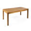 Table en bois avec fonction extensible, design rustique pour l'extérieur en bois, détail