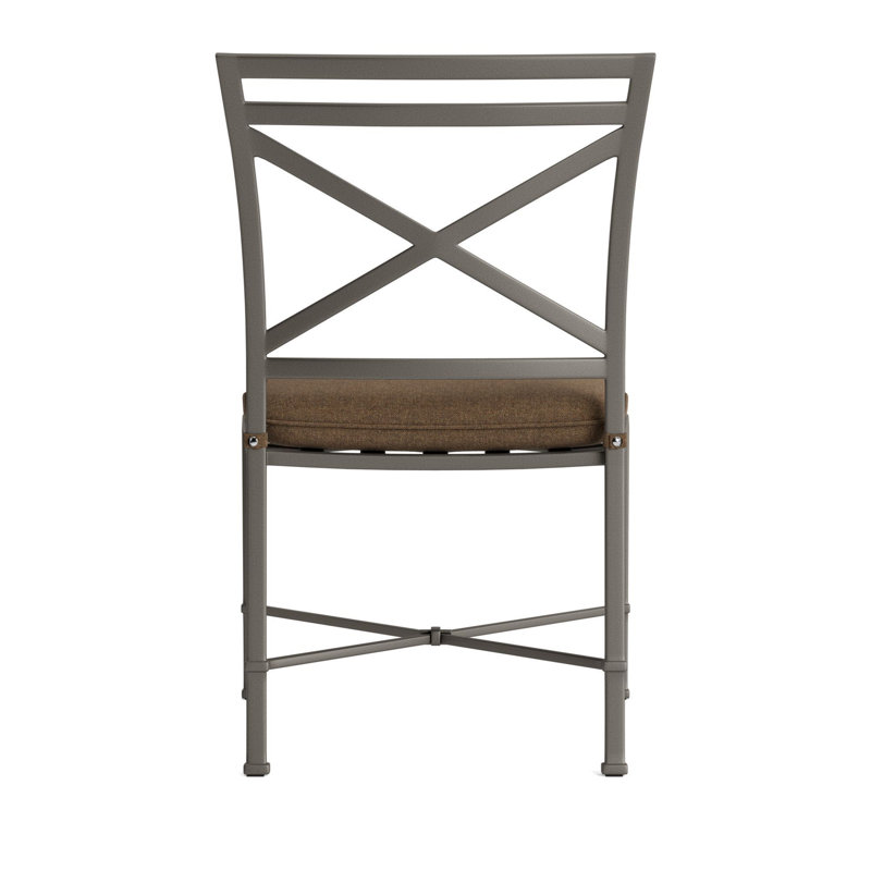 Venetian Outdoor Dining Side Chair, Mica, Fusion Moccasian, Brown