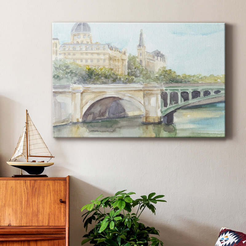 French Bridge Study IV - Impression sur toile tendue, H 60 po x l 40 po x P 1 po